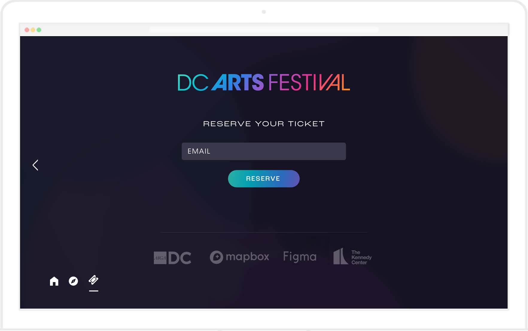 DC Arts Festival RSVP webpage