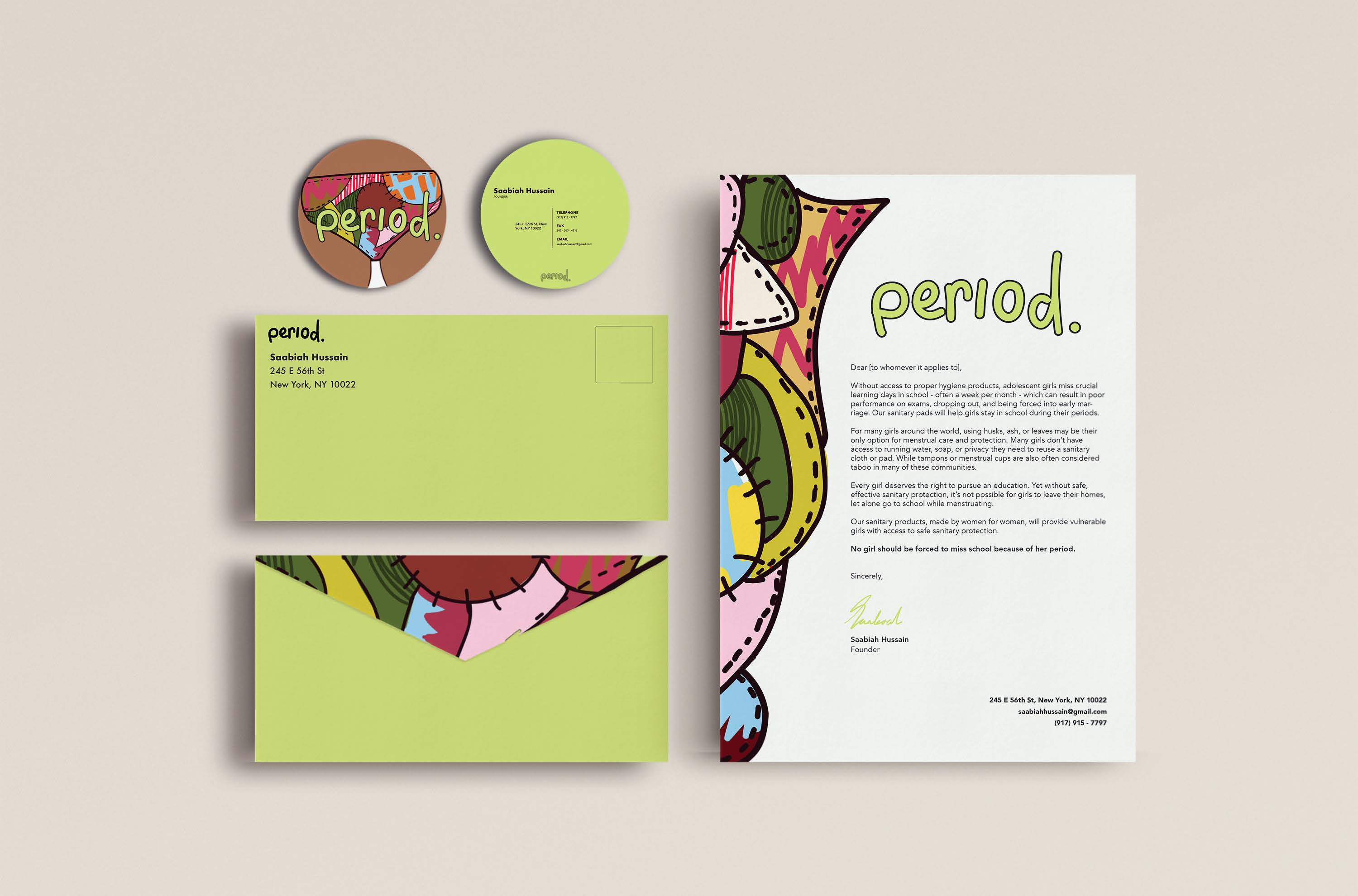 A mockup of stationary, business card and letterhead design. 